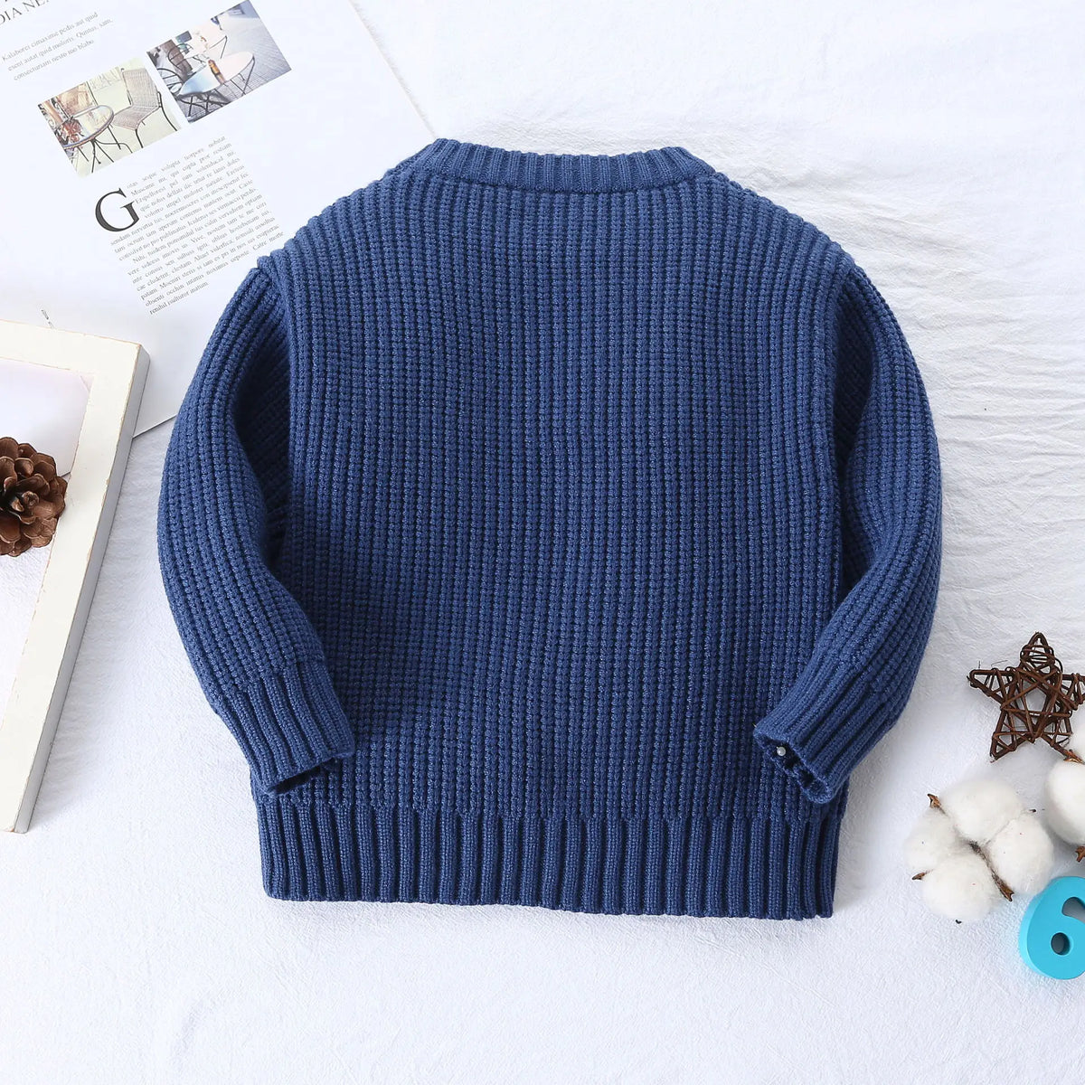 0-6Yrs Baby Boys Sweaters Spring Autumn Children Solid Color Basic Warm Knit Sweater Kids Girls Baby Pullover Sweaters Clothes
