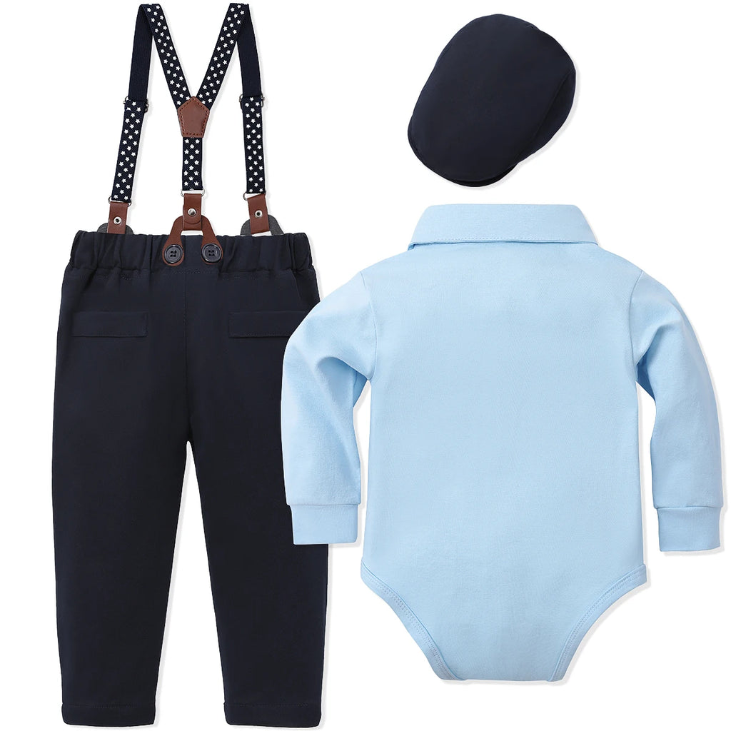 Baby Boy Clothes Christening Outfit Infant Baptism Easter Dedication White Suits Toddler Wedding Birthday Party Gift Set