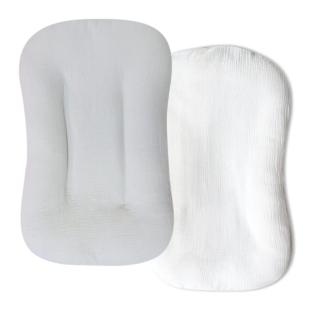 Baby Lounger Covers Muslin Soft and Breathable Slipcover for Snuggle Me Lounger Machine Washable &Zipper-Free for Safe Daily Use