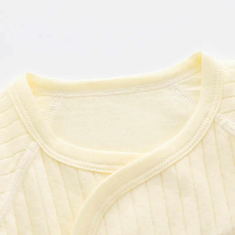Baby Strap Clothes Multicolour Baby Long Sleeve Split Set 0-6 Months Newborn Boneless Pure Cotton Clothing
