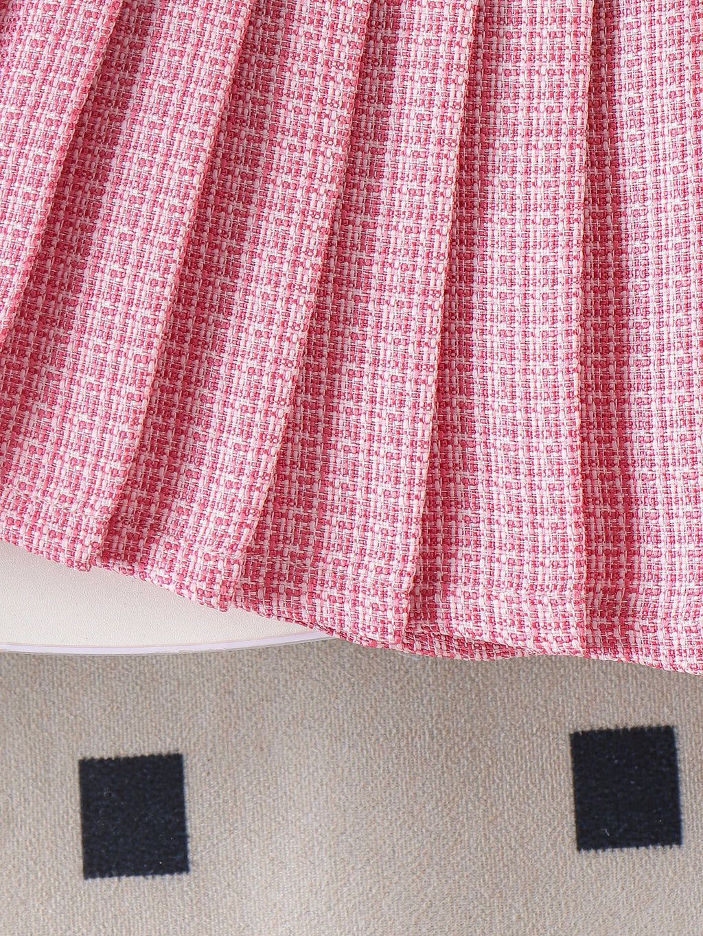 Summer Cross-Border New Girl Sweet and Comfortable 2-7 Years Old Pink Short-Sleeved Top + Short Skirt Set