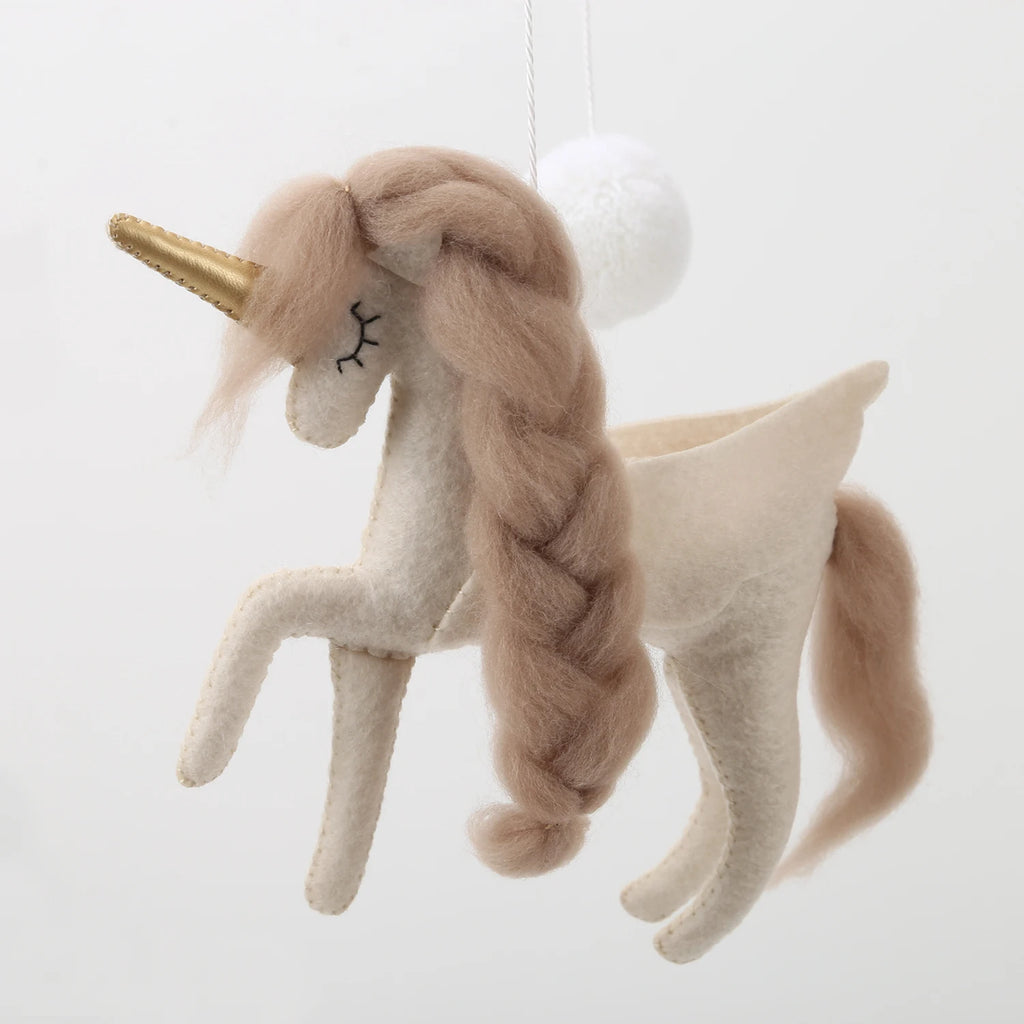 Unicorn baby mobile for crib Baby Girl Mobile Unicorn Nursery decor