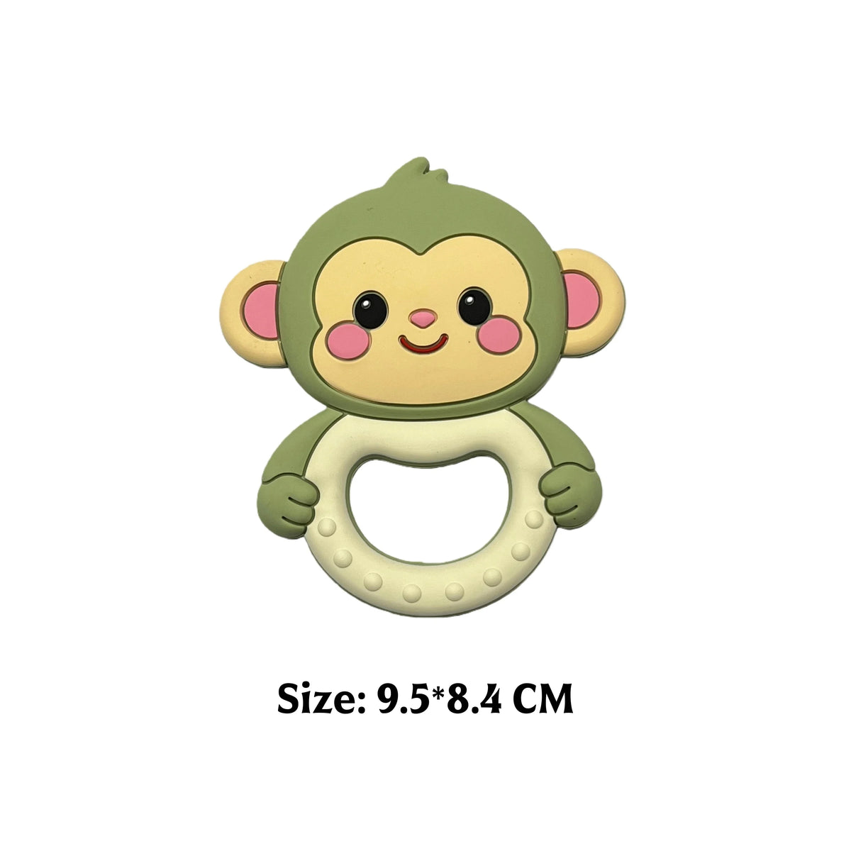 Baby Teether 0 To 6 Months BPA Free Silicone Chewing Teething Toy Pacifier Chain Making Cartoon Animal Pattern Silicone Baby Toy