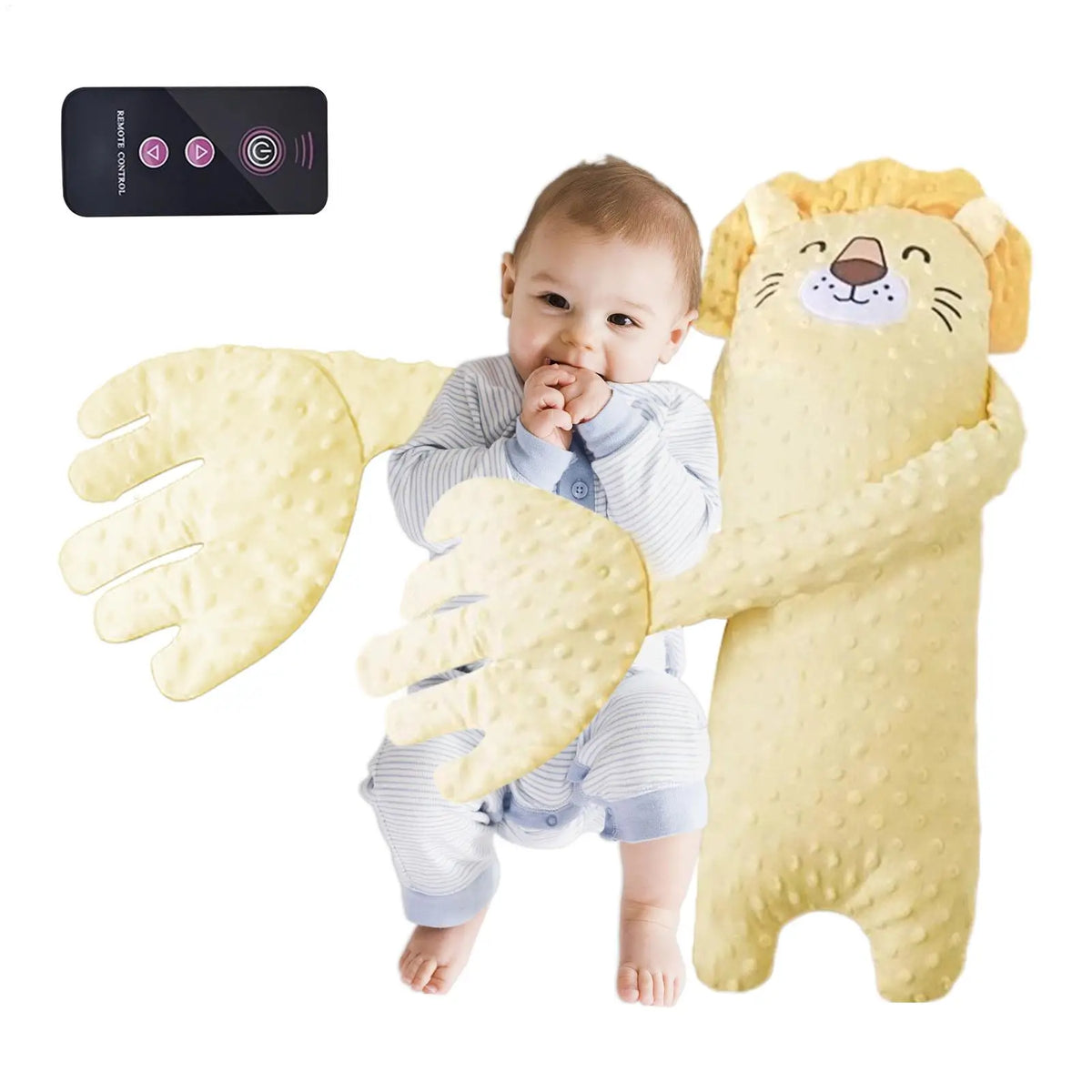 Remote Control Electric Baby Sleep Toy Baby Sleep Aid Companion Cartoon Patting Patter Cartoon Baby Sleep Aid Soother Pillow
