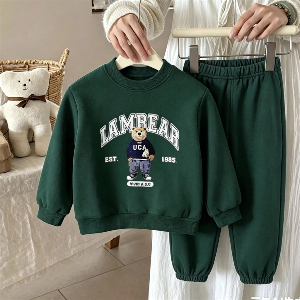 Child New Design Sweatshirts Outfits 1-7Years Old Boys Girls Fashion Hoodie+Pants 2Piece Set Outer Wear Toddler Trendy Wear