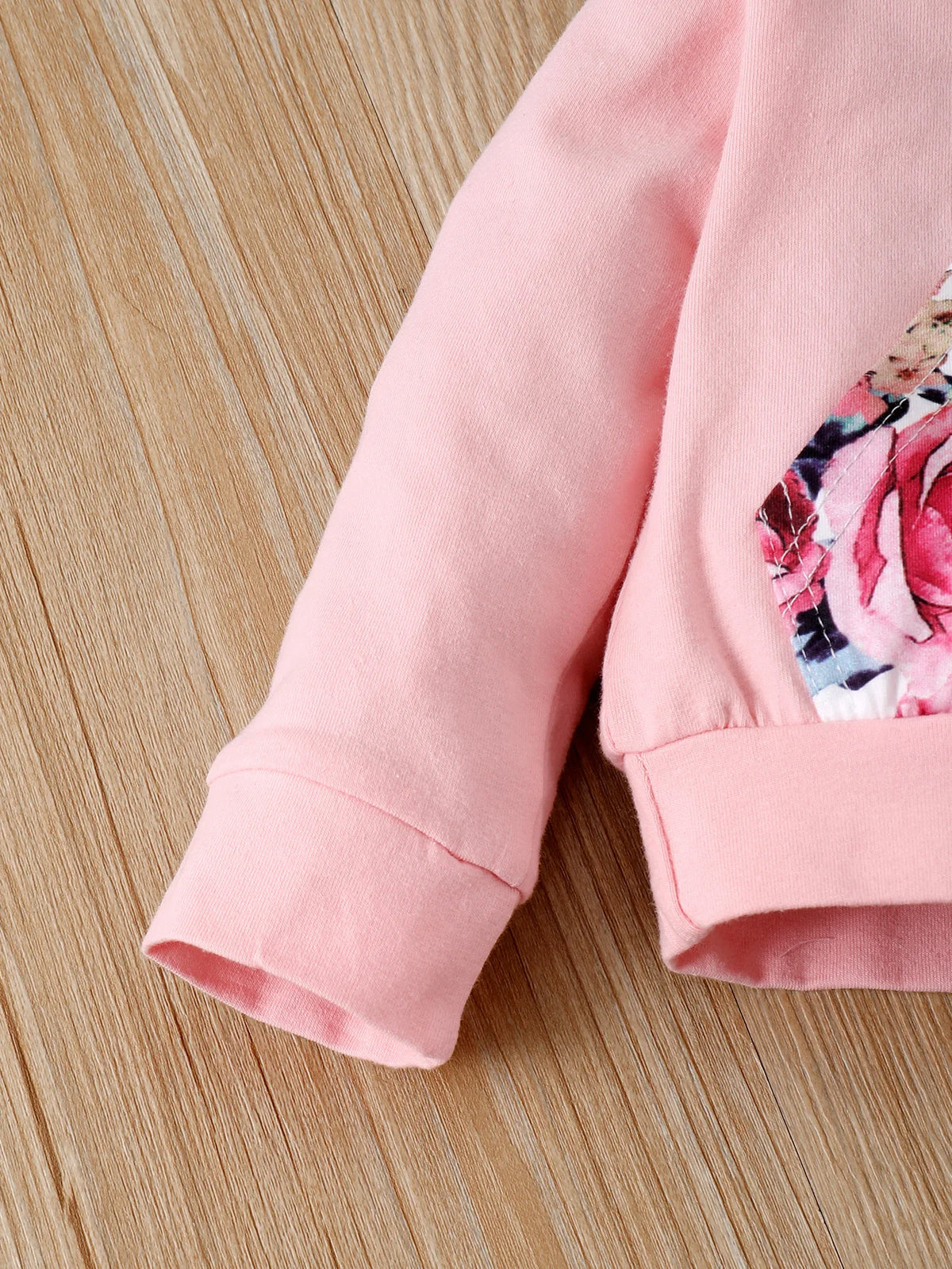 0-18 Months Toddler Baby Girl 3PCS Hooded Clothes Set Flowers Print Long Sleeve Top+Pant+Bowknot Headband Fashion Autumn Outfit