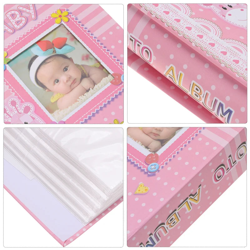 Interstitial Pages Baby Photo Album For Diy Child Growth Record Albums Photo Storage Books Home Decor Keepsake Memories