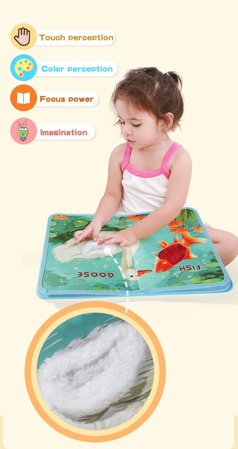Children's Enlightenment and Early Education Cognitive Picture Books Simulated Animals Unstoppable 3D Books Touch Books Farm