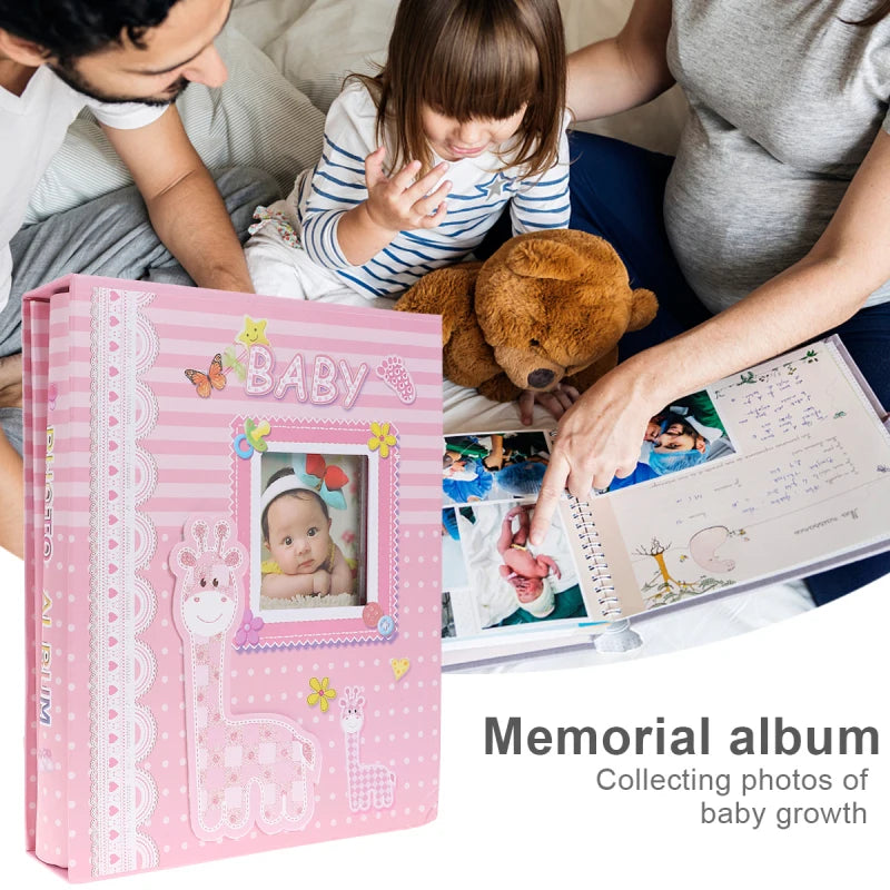 Interstitial Pages Baby Photo Album For Diy Child Growth Record Albums Photo Storage Books Home Decor Keepsake Memories
