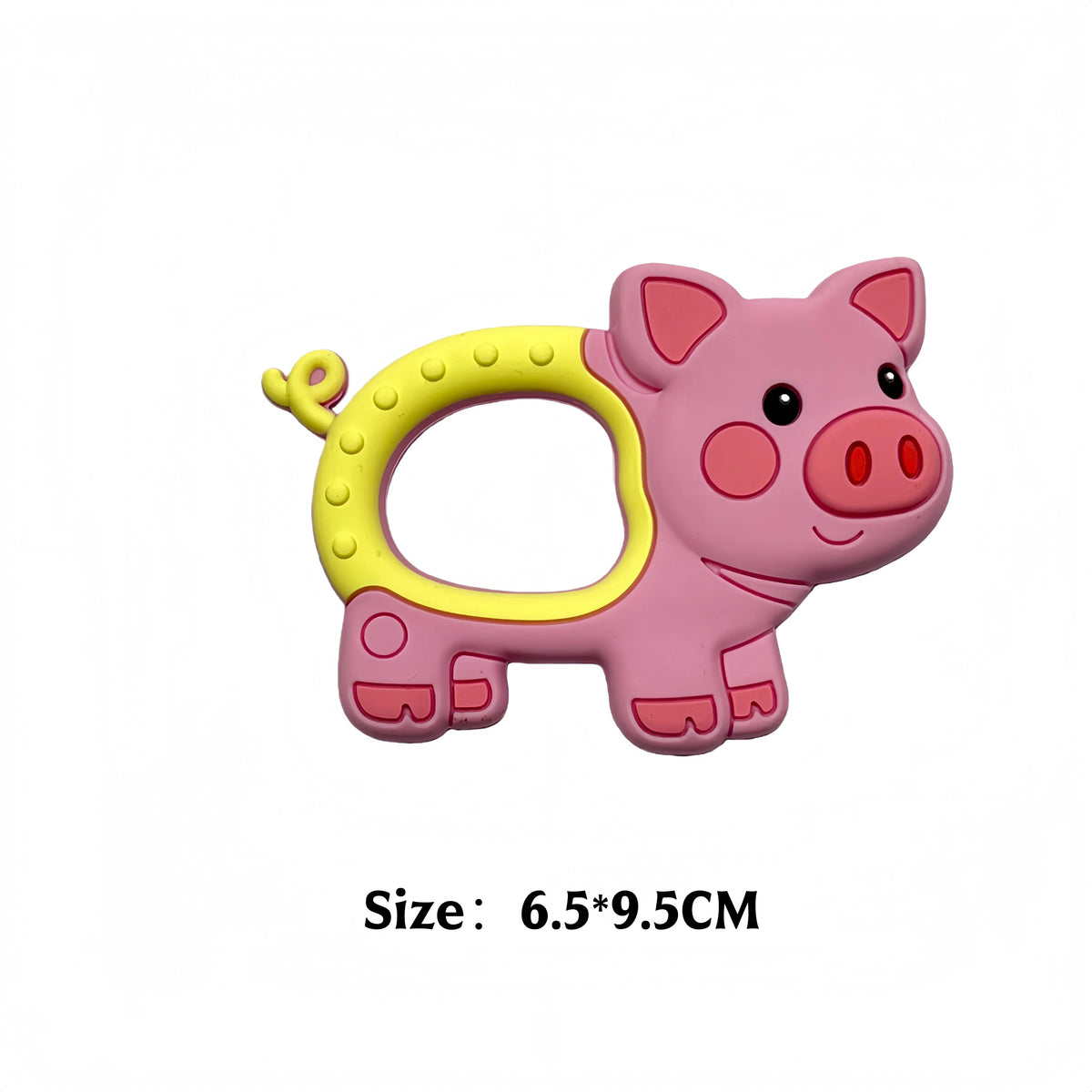 Baby Teether 0 To 6 Months BPA Free Silicone Chewing Teething Toy Pacifier Chain Making Cartoon Animal Pattern Silicone Baby Toy