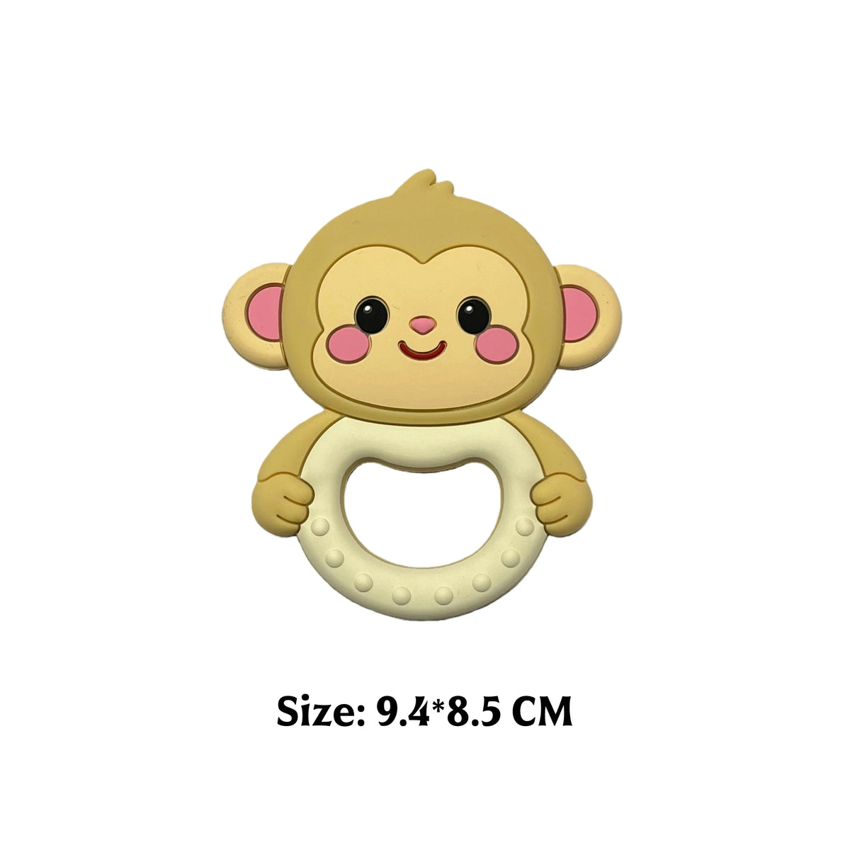 Baby Teether 0 To 6 Months BPA Free Silicone Chewing Teething Toy Pacifier Chain Making Cartoon Animal Pattern Silicone Baby Toy