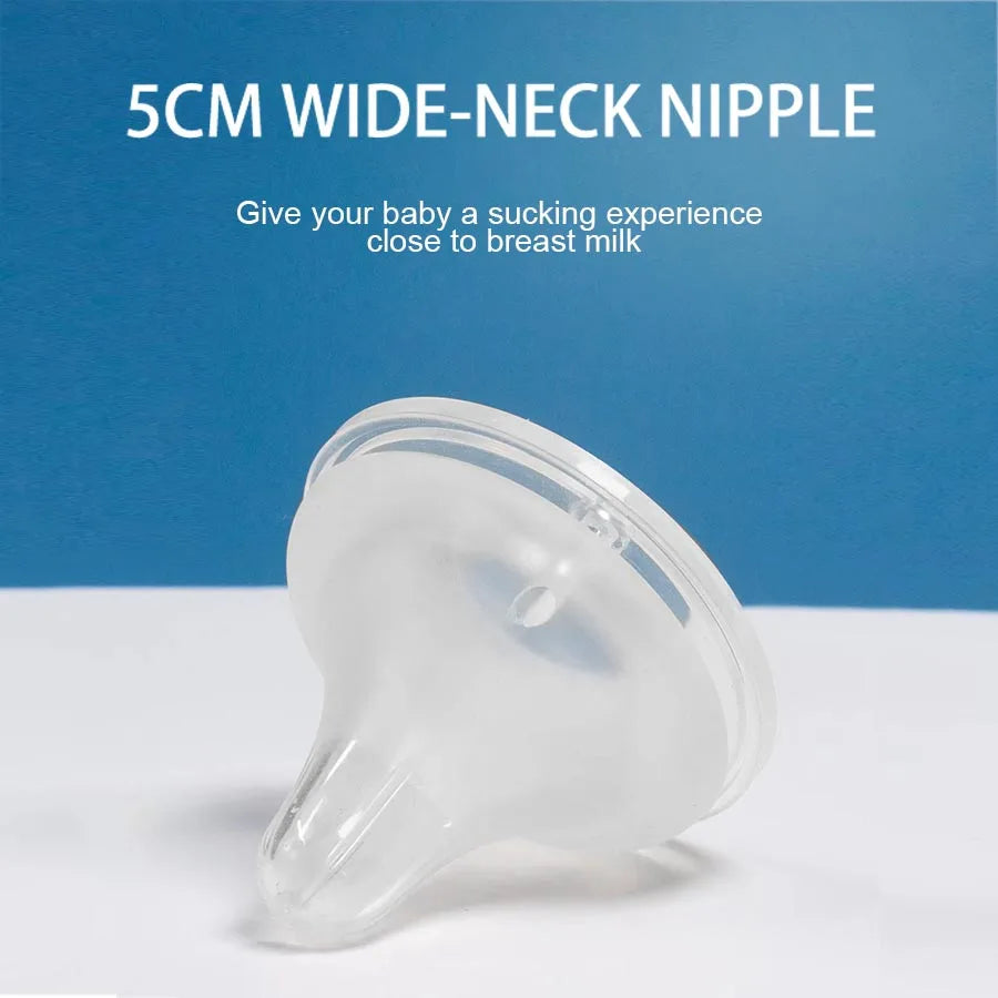 1 Pcs Baby Bottle Nipples Wide Mouth Thickening Three Dimensional Simulation Of Breast Milk 5cm Silicone Nipple Baby Items
