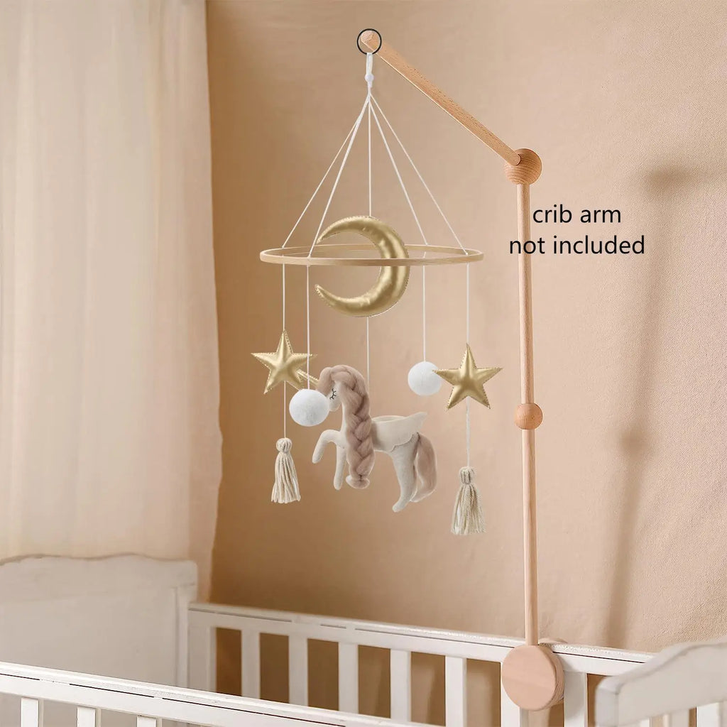 Unicorn baby mobile for crib Baby Girl Mobile Unicorn Nursery decor
