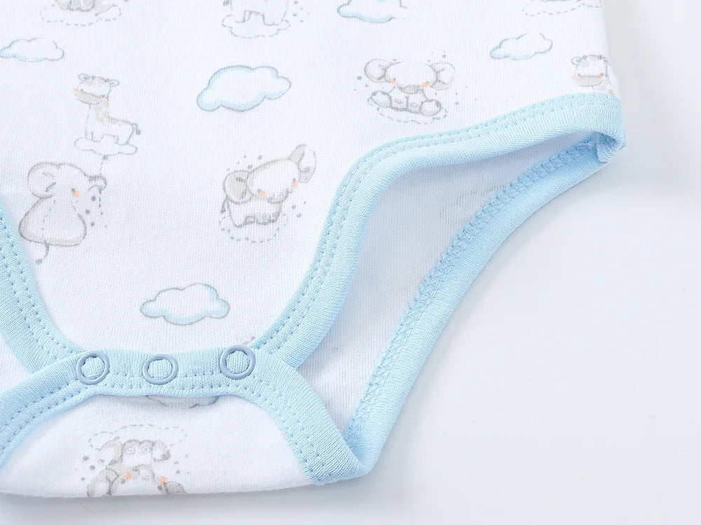 100% Cotton Newborn Autumn & Winter Long-sleeved Rompers Set 0-12M Baby Clothes Set Bodysuits One-Pieces Winter Baby Clothes