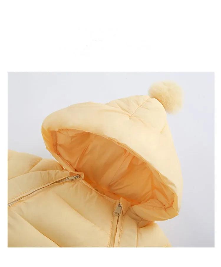 New Newborn Baby Clothes Jumpsuit, Solid Color Crawling Clothes for Boys and Girls Aged 0-3 Years, Winter Cotton Outfits for
