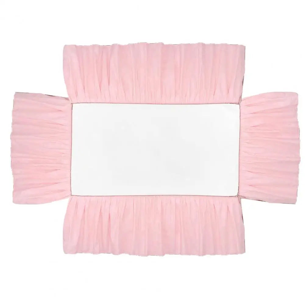Nursery Decor Accessory Soft Elastic Baby Crib Bed Skirt for Bedroom Easy Installation Dust Cover Pleated Toddler for Boys
