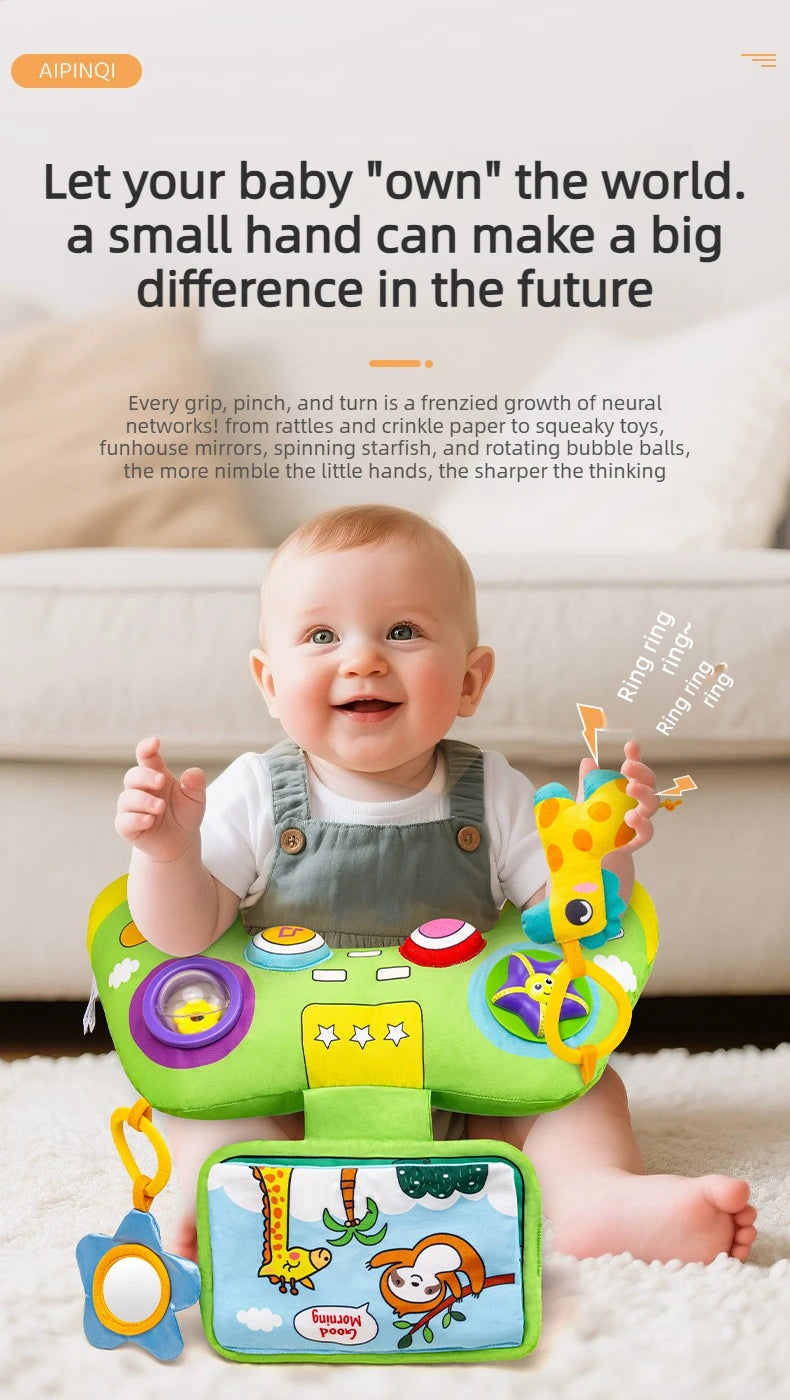 1Pc Soft U-shaped Baby Tummy Pillow, comfy head lifting training cushion, fun play mat and practical gift for newborns