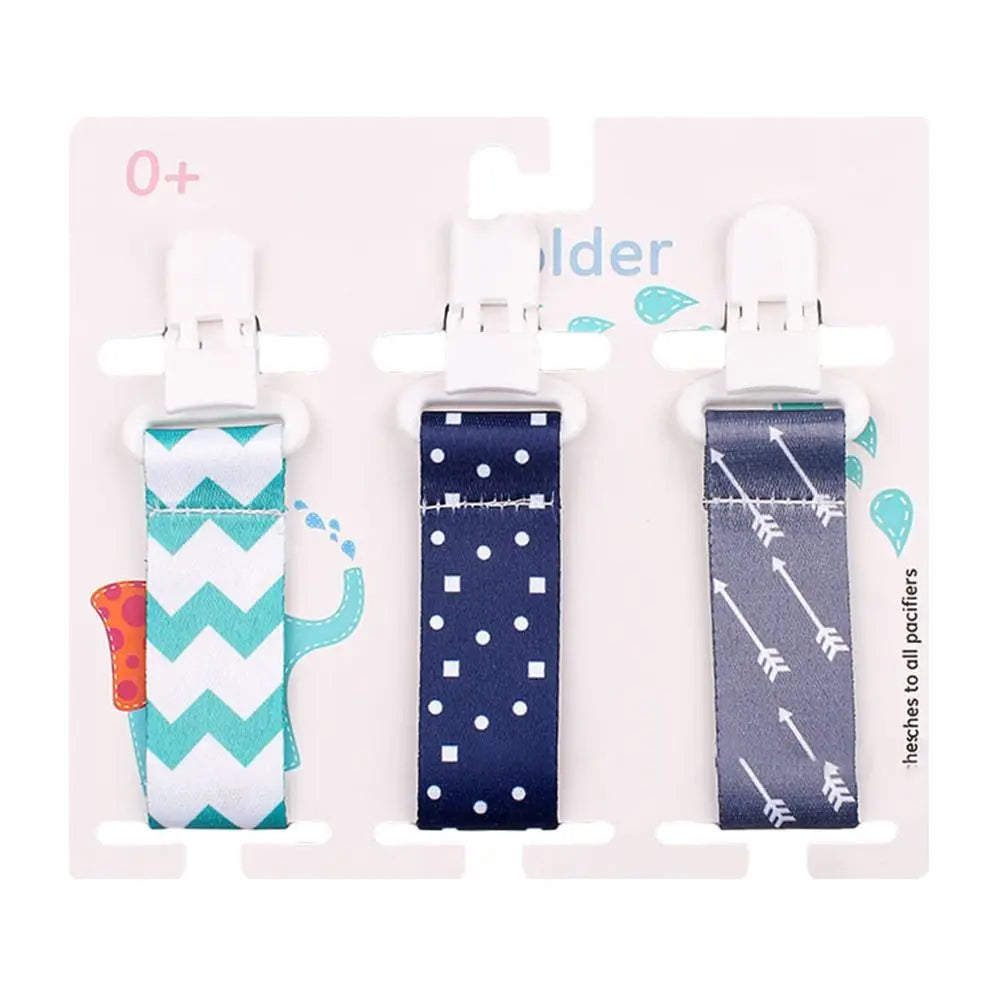 3 Sets of Dummy Pacifier Clips Baby Care Nipple Holder Baby Pacifier Chain Brackets Carrying Pacifier Brackets Gifts