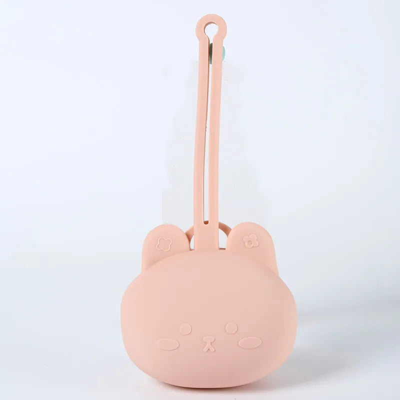 Pacifier Storage CasePortable Baby Pacifier Storage CaseSilicone Storage CasePacifier Drop-proof Case with Lanyard