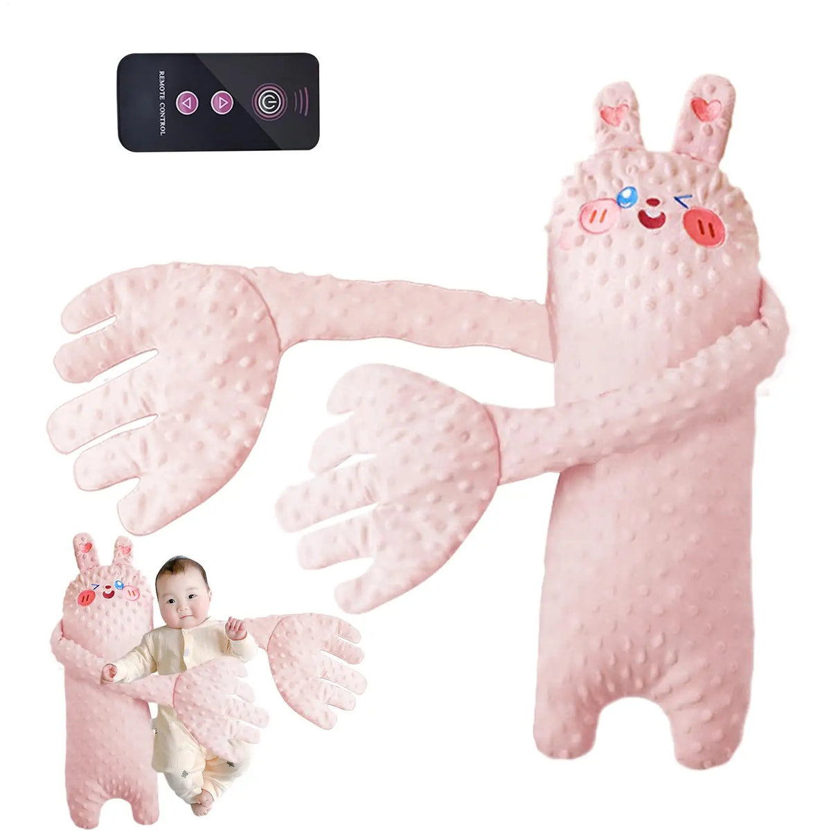Remote Control Electric Baby Sleep Toy Baby Sleep Aid Companion Cartoon Patting Patter Cartoon Baby Sleep Aid Soother Pillow