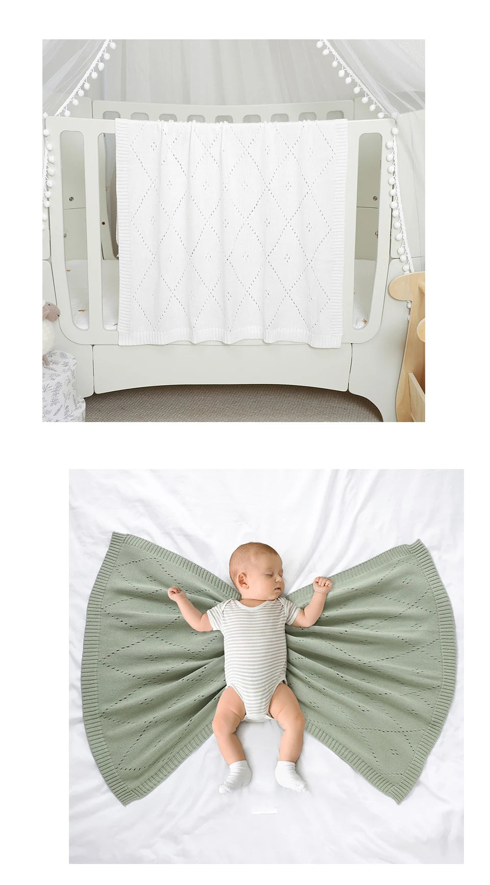 90*70cm Cotton Baby Blankets Knit Newborn Boys Girls Sleeping Covers Stuff for Stroller Bed Best Comfort Infant Toddler Cellular