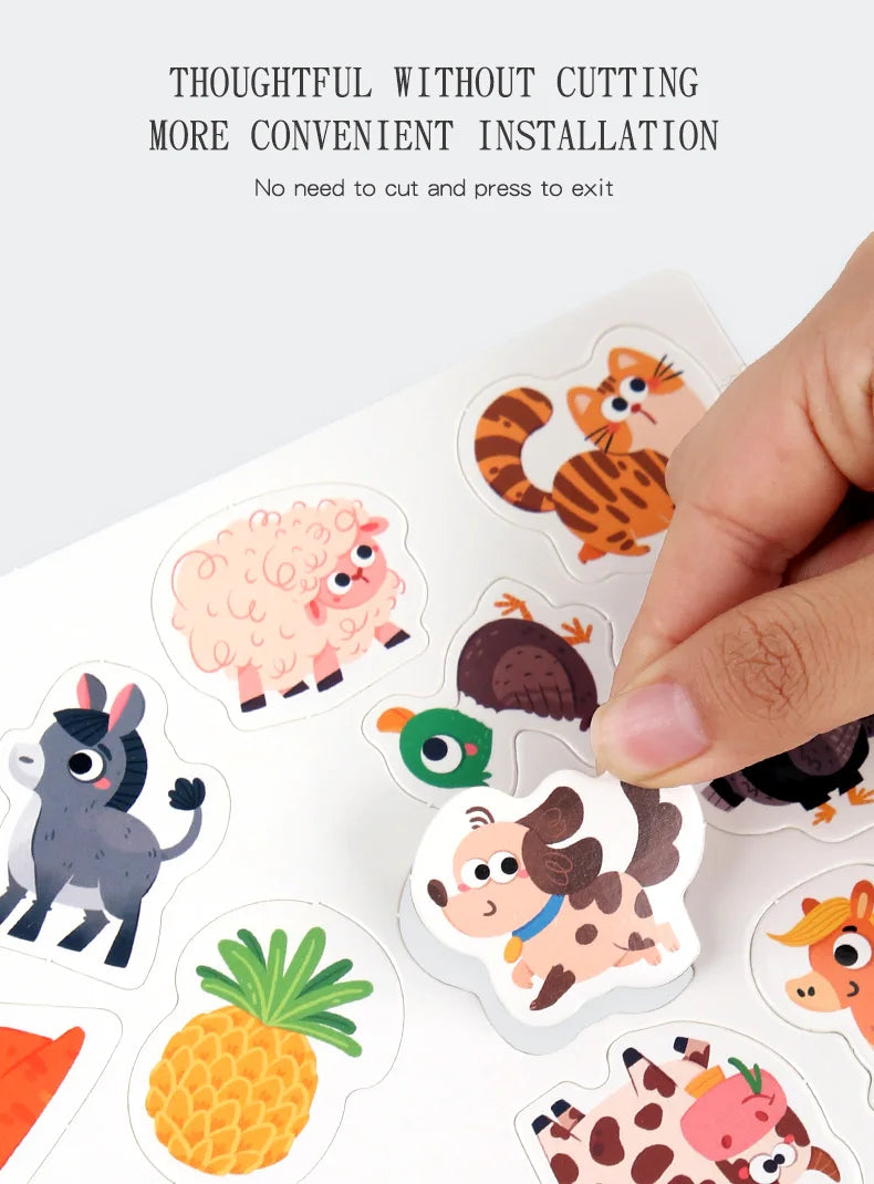 Montessori Baby Busy book My First Quiet Book Paste Early Learning Education Ty Children Toy Matching Game for Babies 2 3 Years