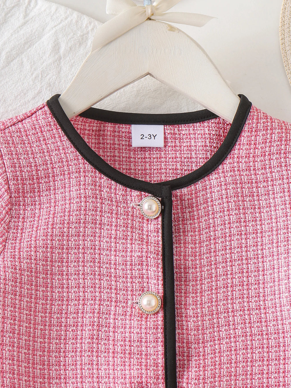 Summer Cross-Border New Girl Sweet and Comfortable 2-7 Years Old Pink Short-Sleeved Top + Short Skirt Set
