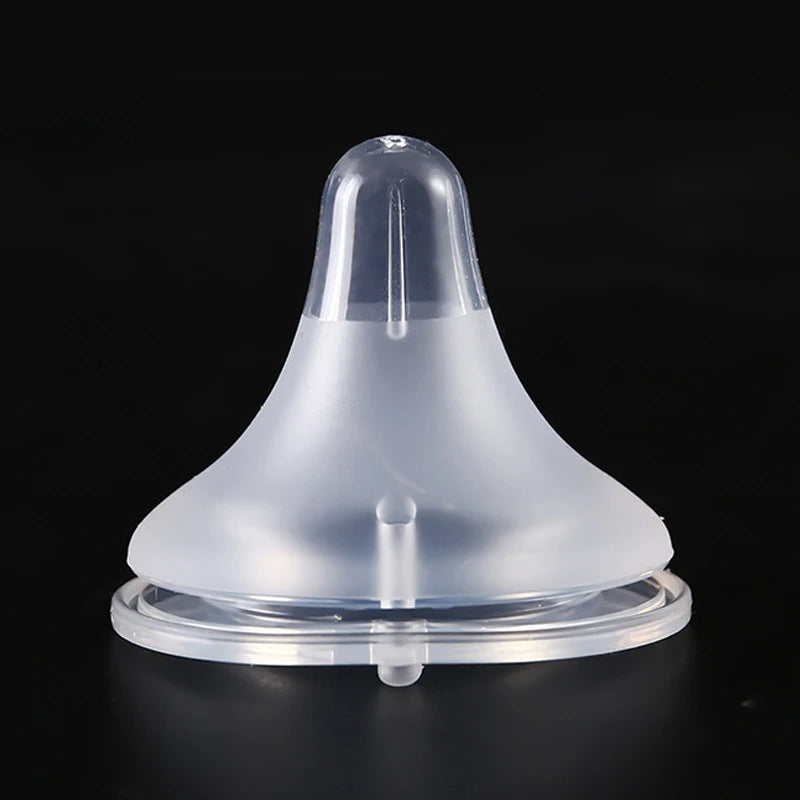 5cm Baby Silicone Wide Mouth Nipples Pacifier 100% Bpa Free Liquid Silicone Wide Neck Bottle Nipple Pacifiers Anti-Colic Hole