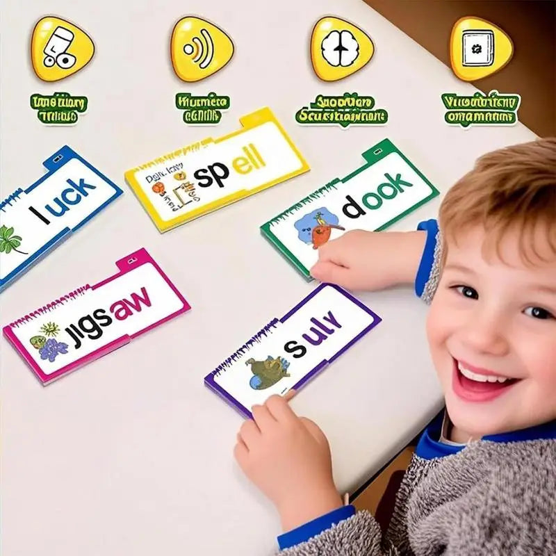 Reading Cards 30 Read and Rhyme FlipBooks Word Family Build Books Flash Cards kindergarten Vocabulary Educational Reading Game