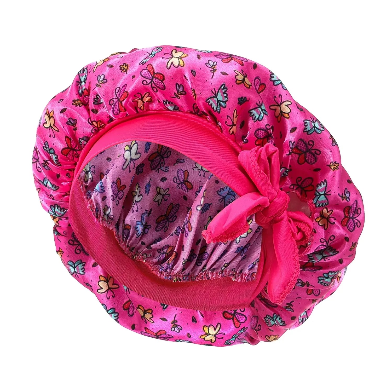 Satin Bonnet for Baby Hair Care Night Sleep Silk Beanie Hat Newborn Baby Girls Children Sleeping Bonnets Cap Kids Cooking Hat