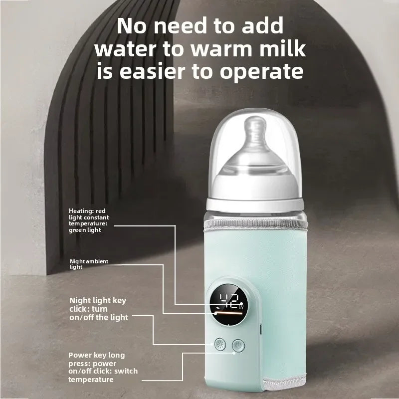 USB Baby Milk Warmer Baby Nursing Cup Heater Portable Smart Temperature Control Bottle Warmer Sleeve Outdoor Travel Accessories