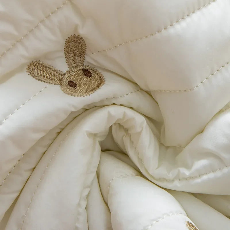 Embroidered Rabbit Chicks Baby Clothes Newborn Rompers 2024 Winter Cotton-padded Infant Girls Ju ...