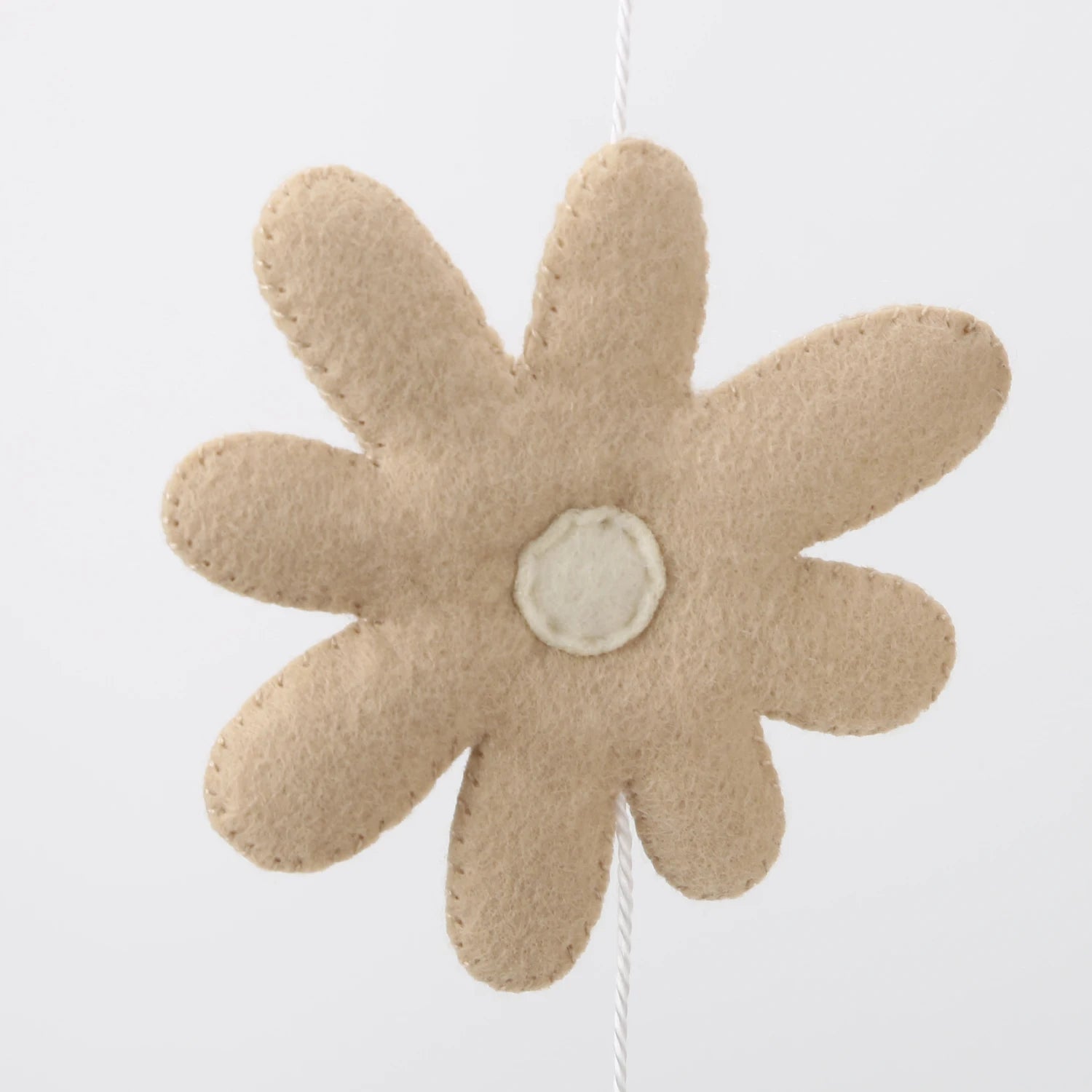 Baby girl mobile Daisy nursery decor Flower baby Crib mobile