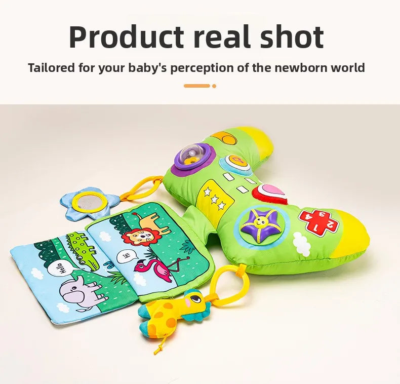 1Pc Soft U-shaped Baby Tummy Pillow, comfy head lifting training cushion, fun play mat and practical gift for newborns