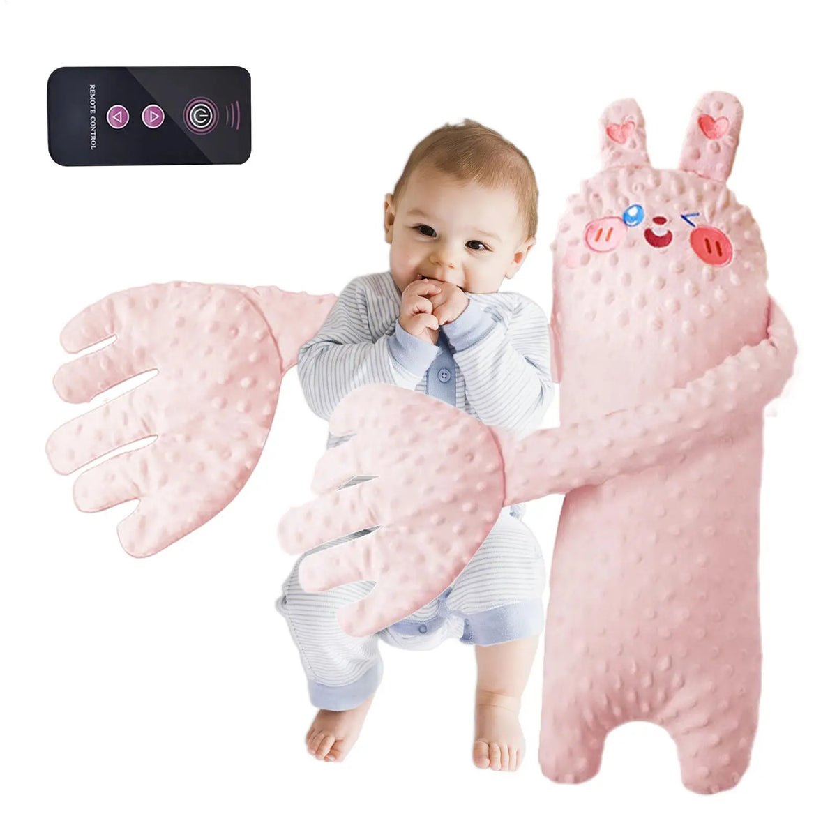 Remote Control Electric Baby Sleep Toy Baby Sleep Aid Companion Cartoon Patting Patter Cartoon Baby Sleep Aid Soother Pillow