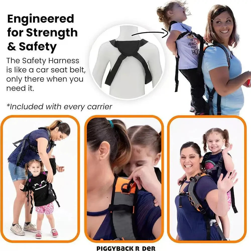 Ergonomic Baby Carrier with Standing Assist Footrest Outdoor Hiking Backpack Front Facing Carrier Infant Toddler Parent Hands