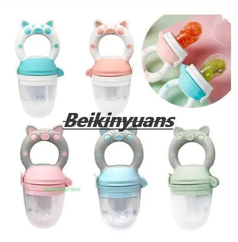 Newborn Pacifier Feeder For Baby pacifier Food Grade Silicone PP Training Nipple Milk Fresh Fruit Nibbler Teat Pacifier Bottles