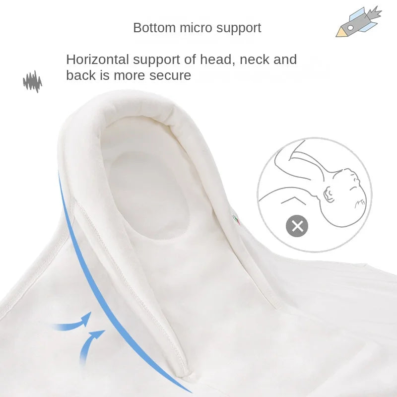 Newborn Baby Swaddle Wrap Adjustable Newborn Hat Set Anti-kick Swaddle Warm Soft BlanketSuitable for Babies Aged 0-3 Months