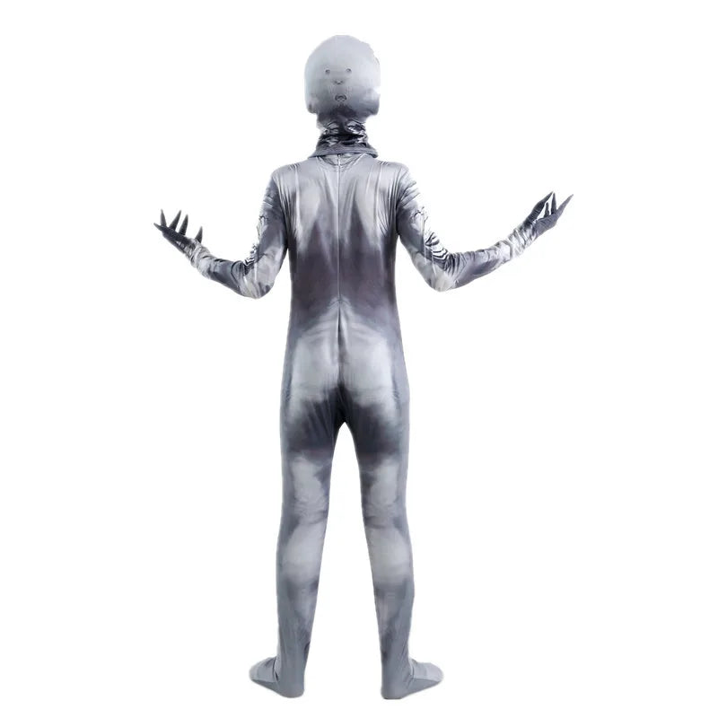 Children Horror Onesie Halloween Printed Zipper Costume Kids Party Performance Costume Dress Up Carnival