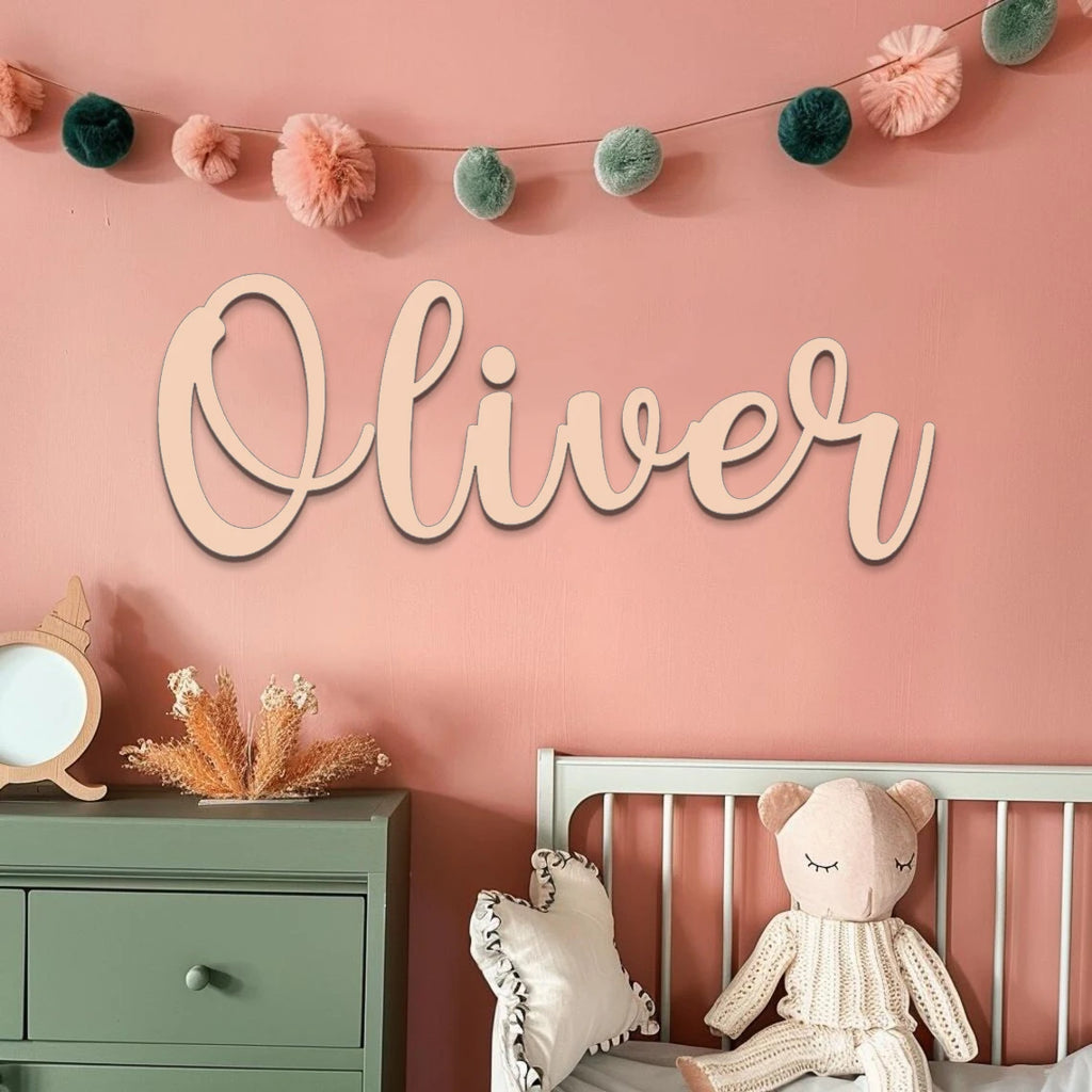 Customized Name Sign Nursery Wooden Baby Name Sign Personalized Baby Home Room Birthday Wedding Nursery Wall Decor