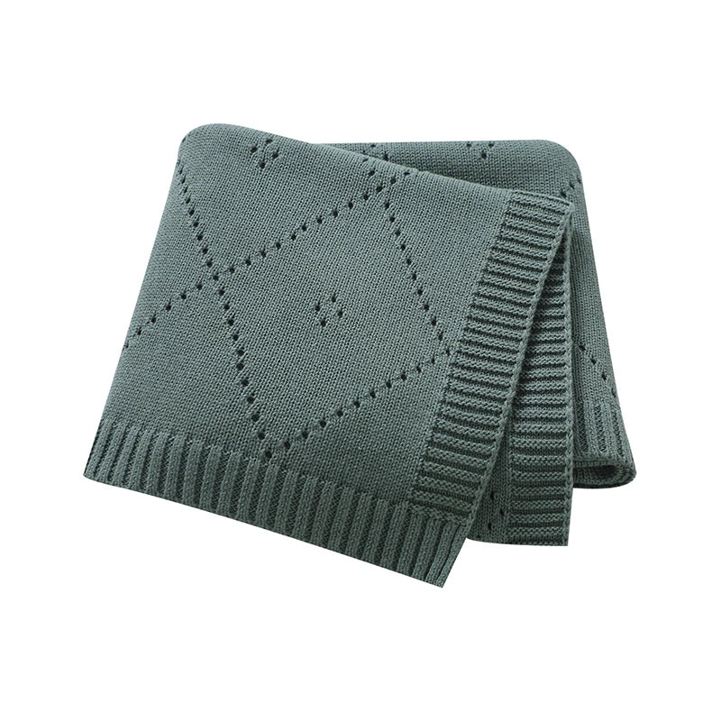 90*70cm Cotton Baby Blankets Knit Newborn Boys Girls Sleeping Covers Stuff for Stroller Bed Best Comfort Infant Toddler Cellular