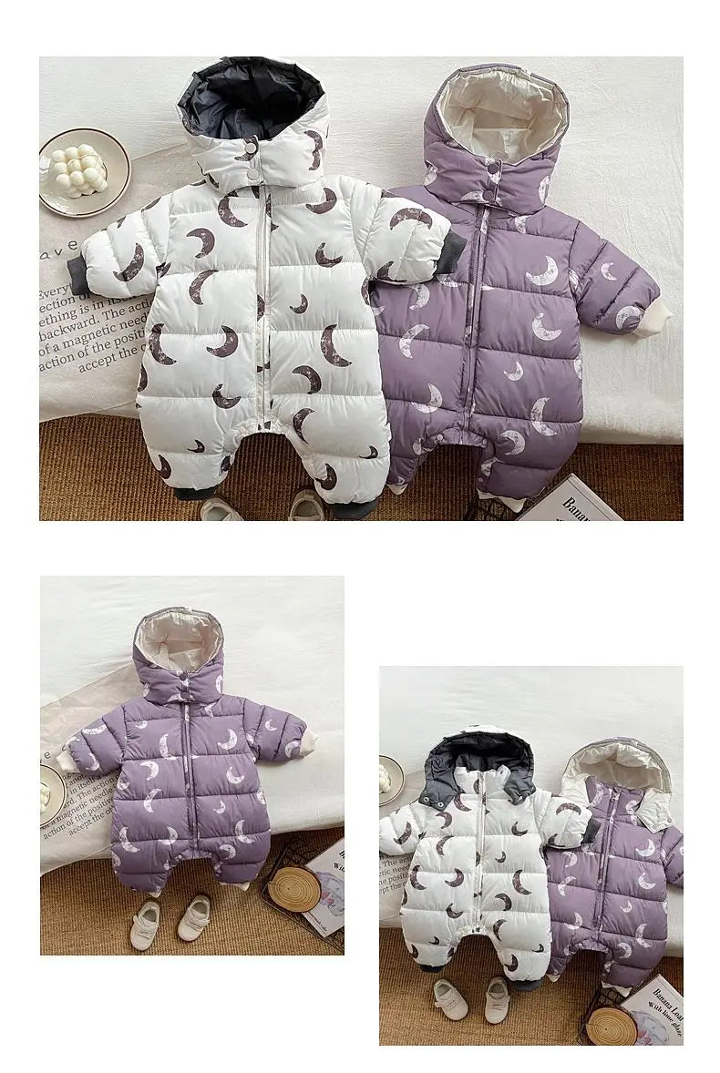 2026 Newborn Baby Clothes Winter Rompers Jumpsuit Cotton Jacket Outwear Girls' Thick Warm Climbing Clothes Bodysuits One-Pieces