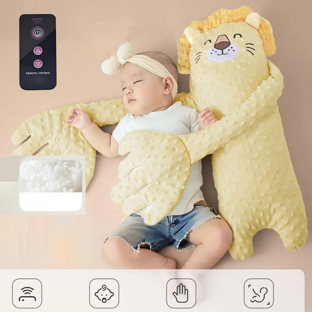 Remote Control Electric Baby Sleep Toy Baby Sleep Aid Companion Cartoon Patting Patter Cartoon Baby Sleep Aid Soother Pillow
