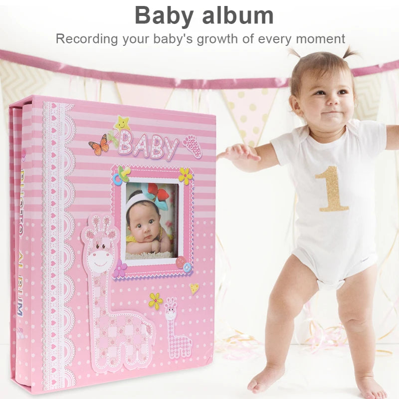 Interstitial Pages Baby Photo Album For Diy Child Growth Record Albums Photo Storage Books Home Decor Keepsake Memories