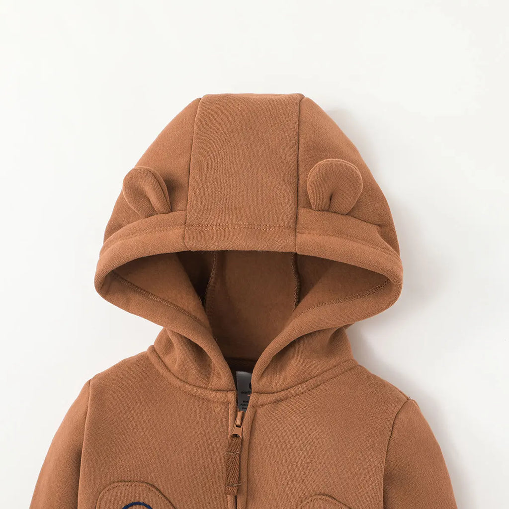 Newborn Infant Baby Girl Boy Clothes Sets Spring Autumn Cotton Long-Sleeve Hooded Coat+Romper+Trousers 3PCS Warm Kids Clothes