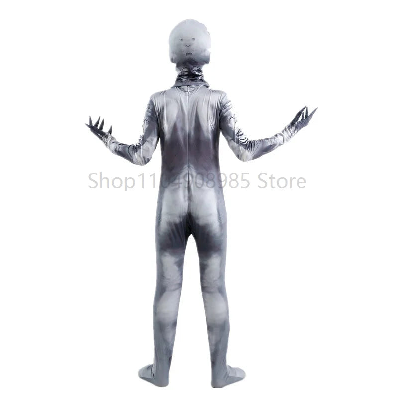 Children Horror Onesie Halloween Printed Zipper Costume Kids Party Performance Costume Dress Up Carnival