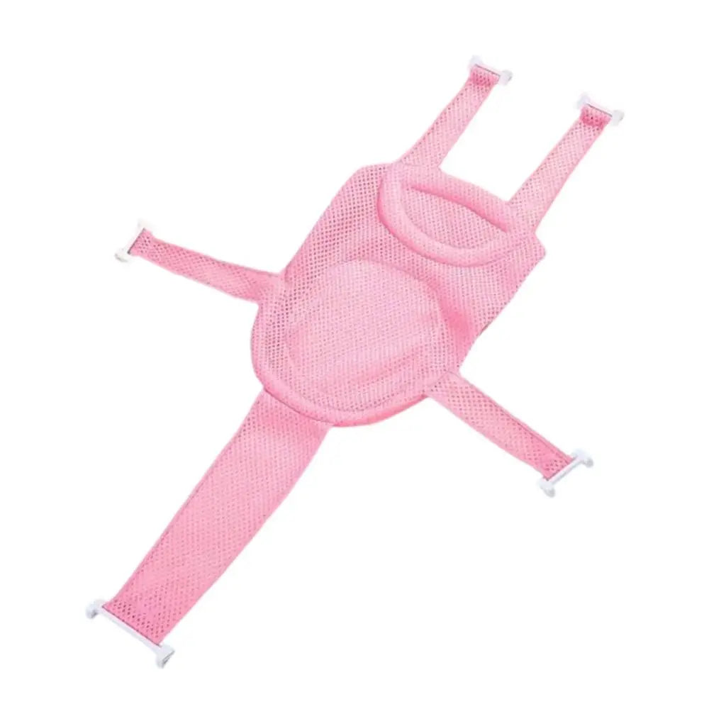 Cross-shaped Anti-slip Baby Bath Net Mat Newborn Adjustable Baby Bath Cushion Children Bathtub Shower Cradle Bed Seat Baby Bath