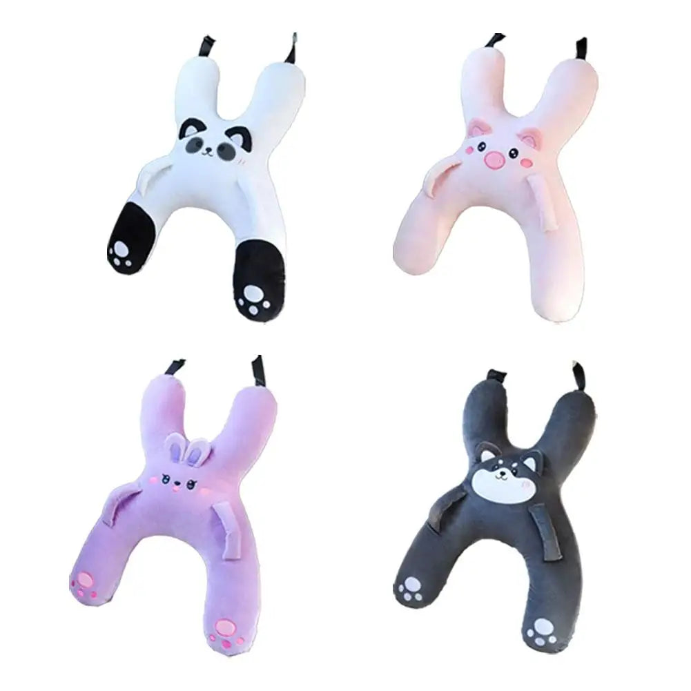 Car Children's Pillow Comfortable And Breathable Car Waist Pillow Child Cute Sleeping Car-Mounted Headrest Cartoon Support B0N1