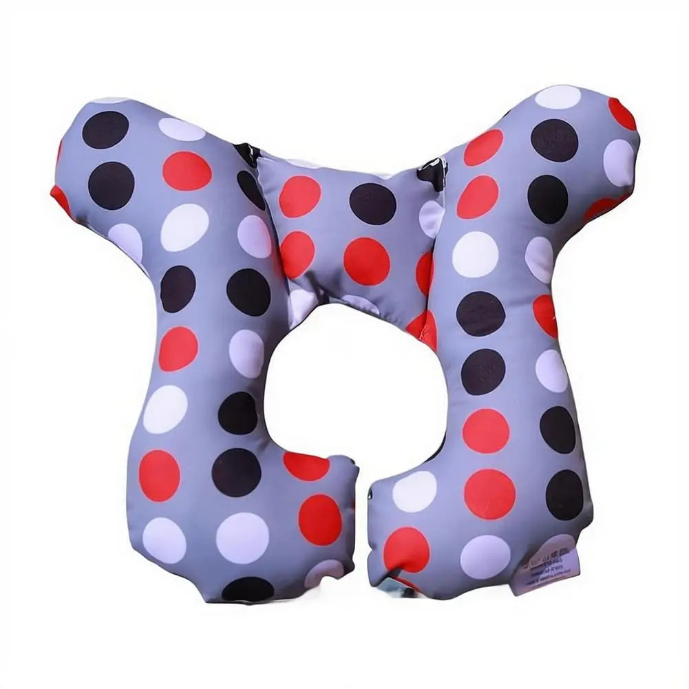 Baby U-shaped Neck Support Pillow Soft Cotton Travel Headrest for Car Seat Stroller Airplane Toddler Cushion for 0-3 Years Old