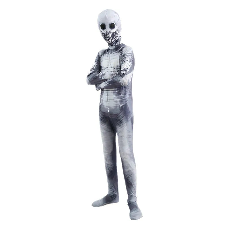 Children Horror Onesie Halloween Printed Zipper Costume Kids Party Performance Costume Dress Up Carnival